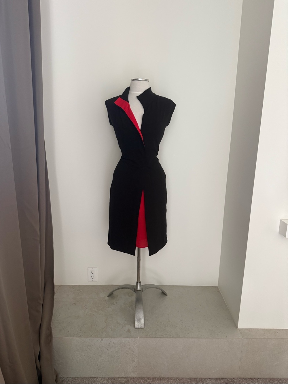 BCBGMaxAzria Black Dress with Red Accents
